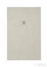 Zenon CREATE SMART SLATE 120x120 cm-es zuhanytálca palakő hatású felülettel, Basalt Cream CRSM120120BACR