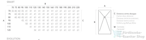 Zenon CREATE SMART SLATE 70x120 cm-es zuhanytálca palakő hatású felülettel, Legno naturale CRSM70120LENA