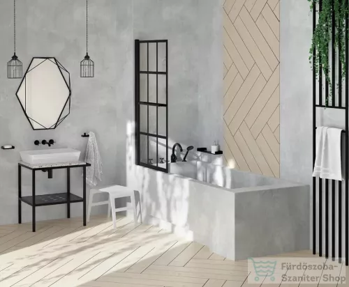 Deante álló fürdőszobai konzol 565x500 mm, fekete CST_X50A