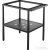 Deante álló fürdőszobai konzol 665x500 mm, fekete CST_X60A