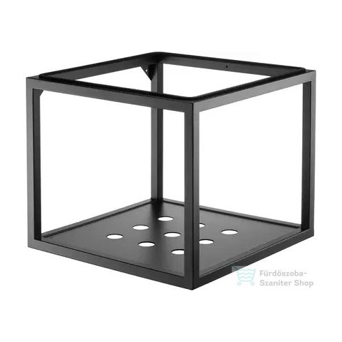 Deante fali fürdőszobai konzol 50x50 cm, fekete CSW_X50A