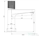 Omnires CONTOUR mosdó csaptelep leeresztő nélkül, szálcsiszolt réz CT8010CPB
