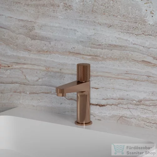 Omnires CONTOUR mosdó csaptelep leeresztő nélkül, szálcsiszolt réz CT8010CPB