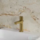 Omnires CONTOUR mosdó csaptelep leeresztő nélkül, szálcsiszolt arany CT8010GLB
