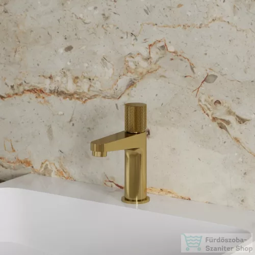 Omnires CONTOUR mosdó csaptelep leeresztő nélkül, szálcsiszolt arany CT8010GLB