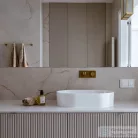 Omnires CONTOUR falsík alatti mosdó csaptelep leeresztő nélkül, szálcsiszolt arany CT8015GLB
