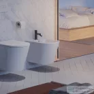 Omnires CONTOUR bidet csaptelep leeresztő nélkül, szálcsiszolt antracit CT8020AT