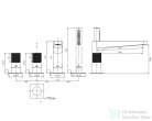 Omnires CONTOUR 4 üléses kádtöltő csaptelep, szálcsiszolt arany színű CT8032GLB