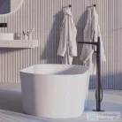 Omnires CONTOUR szabadon álló kádtöltő csaptelep, szálcsiszolt antracit CT8033AT
