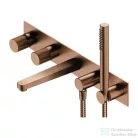 Omnires CONTOUR falsík alatti kádtöltő csaptelep, szálcsiszolt réz CT8037-1CPB