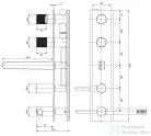 Omnires CONTOUR falsík alatti kádtöltő csaptelep, szálcsiszolt réz CT8037-1CPB
