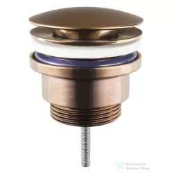 Sapho klik-klak mosdólefolyó, 5/4“, matt réz (CV1002PG)