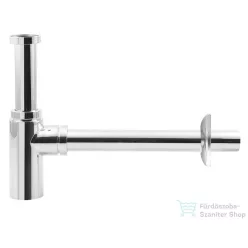   AQUALINE mosdó szifon szorító anyával, 1"1/4-32mm, réz/króm (CV1003)