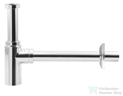 AQUALINE mosdó szifon szorító anyával, 1"1/4-32mm, réz/króm (CV1003)