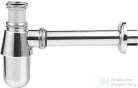 AQUALINE mosdó szifon szorító anyával, 1"1/4-32mm, réz/króm CV1006