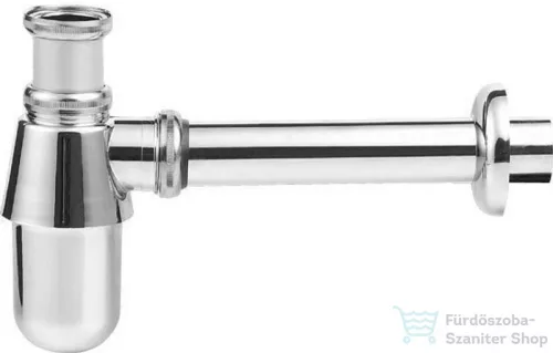 AQUALINE mosdó szifon szorító anyával, 1"1/4-32mm, réz/króm CV1006
