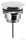 Sapho klik-klak mosdólefolyó, 5/4“, 5-65mm, fehér kerámia fedél (CV1110C)