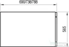 Ravak U 75 oldallap snowwhite CZ00130A00