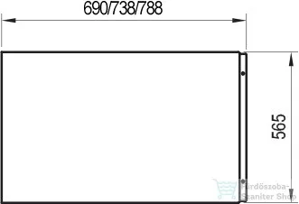 Ravak U 75 oldallap snowwhite CZ00130A00