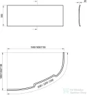 Ravak El?lap Asymmetric bal 150 cm akrilkádhoz CZ44100000