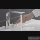 Duravit D.1 2 lyukú elektronikus csaptelep M elektronikus beépíthető elektromos hálózati elemmel,leeresztő nélkül,króm D11100008010