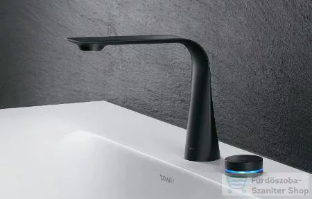 Duravit D.1 2 lyukú elektronikus csaptelep M beépíthető elektronikus hálózati elemmel,leeresztő nélkül, matt fekete D11100008046