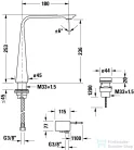 Duravit D.1 magasított 2 üléses elektronikus csaptelep XL elektronikus dugóval ellátott hálózati elemmel,leeresztő nélkül,króm D11110007010