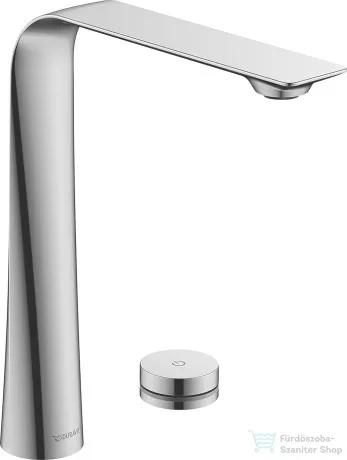 Duravit D.1 magasított 2 üléses elektronikus csaptelep XL beépíthető elektronikus hálózati elemmel,leeresztő nélkül,króm D11110008010