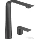 Duravit D.1 magasított 2 üléses magasított mosdócsaptelep leeresztő nélkül,matt fekete D11130002046