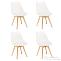 Leziter Silla étkezőszék 4 db fehér színben DA232AW_4