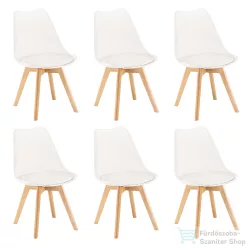 Leziter Silla étkezőszék 6 db fehér színben DA232AW_6