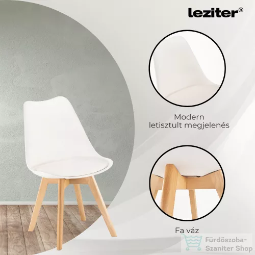 Leziter Silla étkezőszék fehér színben DA232AW