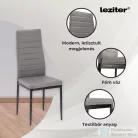 Leziter Tino NOVA Étkezőszék szürke-fekete színben DA258GB