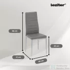 Leziter Tino NOVA Étkezőszék szürke-szürke színben DA258GG
