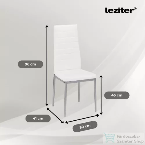 Leziter Tino NOVA Étkezőszék fehér-szürke színben DA258WG