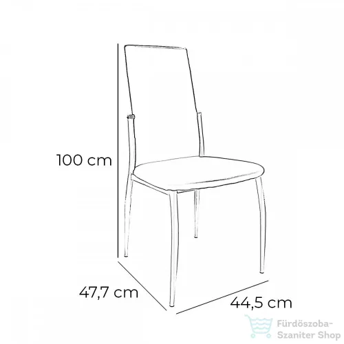Leziter Aida étkezőszék, bézs színben DC-002-Beige