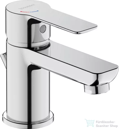 Duravit D-CODE S Minusflow hidegindításos mosdó csaptelep automata leeresztővel, króm DC1013001010