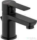 Duravit D-CODE S Minusflow hidegindításos mosdó csaptelep automata leeresztővel, matt fekete DC1013001046