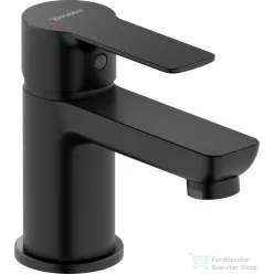   Duravit D-CODE S Minusflow hidegindításos mosdó csaptelep leeresztő nélkül, matt fekete DC1013002046