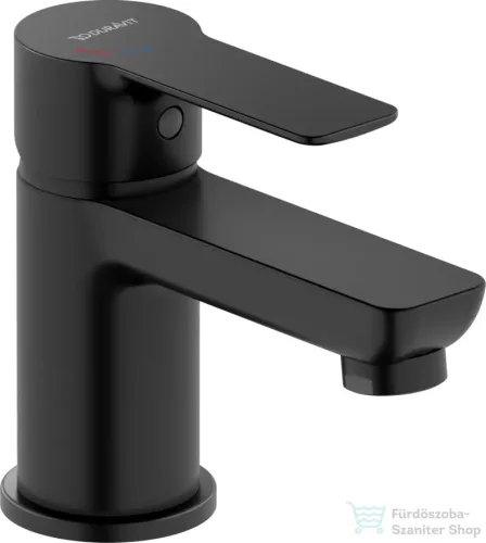 Duravit D-CODE S Minusflow hidegindításos mosdó csaptelep leeresztő nélkül, matt fekete DC1013002046