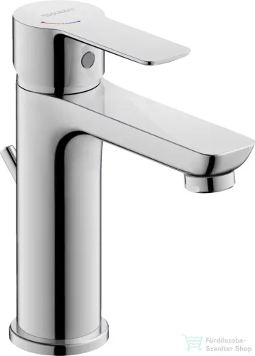 Duravit D-CODE Minusflow M hidegindításos mosdó csaptelep automata leeresztővel, króm DC1023001010