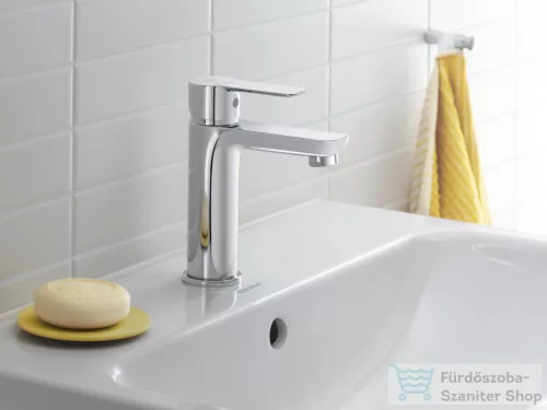 Duravit D-CODE Minusflow M hidegindításos mosdó csaptelep leeresztő nélkül, króm DC1023002010