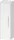 Duravit D-CODE 132x40x36 cm-es 1 ajtós félmagas szekrény króm fogantyúval, balos, matt fehér DC1338L10180000