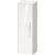 Duravit D-CODE 132x40x36 cm-es 1 ajtós félmagas szekrény króm fogantyúval, balos, fényes fehér DC1338L10220000