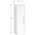 Duravit D-CODE 132x40x36 cm-es 1 ajtós félmagas szekrény króm fogantyúval, balos, matt bazalt DC1338L10430000