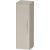 Duravit D-CODE 132x40x36 cm-es 1 ajtós félmagas szekrény króm fogantyúval, balos, matt taupe DC1338L10910000