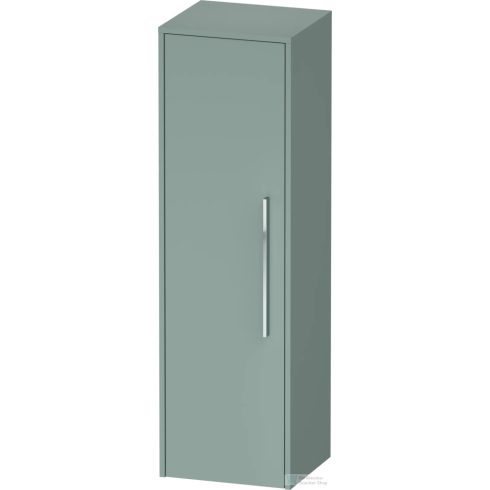 Duravit D-CODE 132x40x36 cm-es 1 ajtós félmagas szekrény króm fogantyúval, balos, matt flord zöld DC1338L10HG0000
