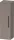 Duravit D-CODE 132x40x36 cm-es 1 ajtós félmagas szekrény fekete fogantyúval, balos, matt bazalt DC1338LBD430000