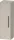 Duravit D-CODE 132x40x36 cm-es 1 ajtós félmagas szekrény fekete fogantyúval, balos, matt taupe DC1338LBD910000