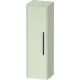 Duravit D-CODE 132x40x36 cm-es 1 ajtós félmagas szekrény fekete fogantyúval, balos, matt halványzöld DC1338LBDHH0000